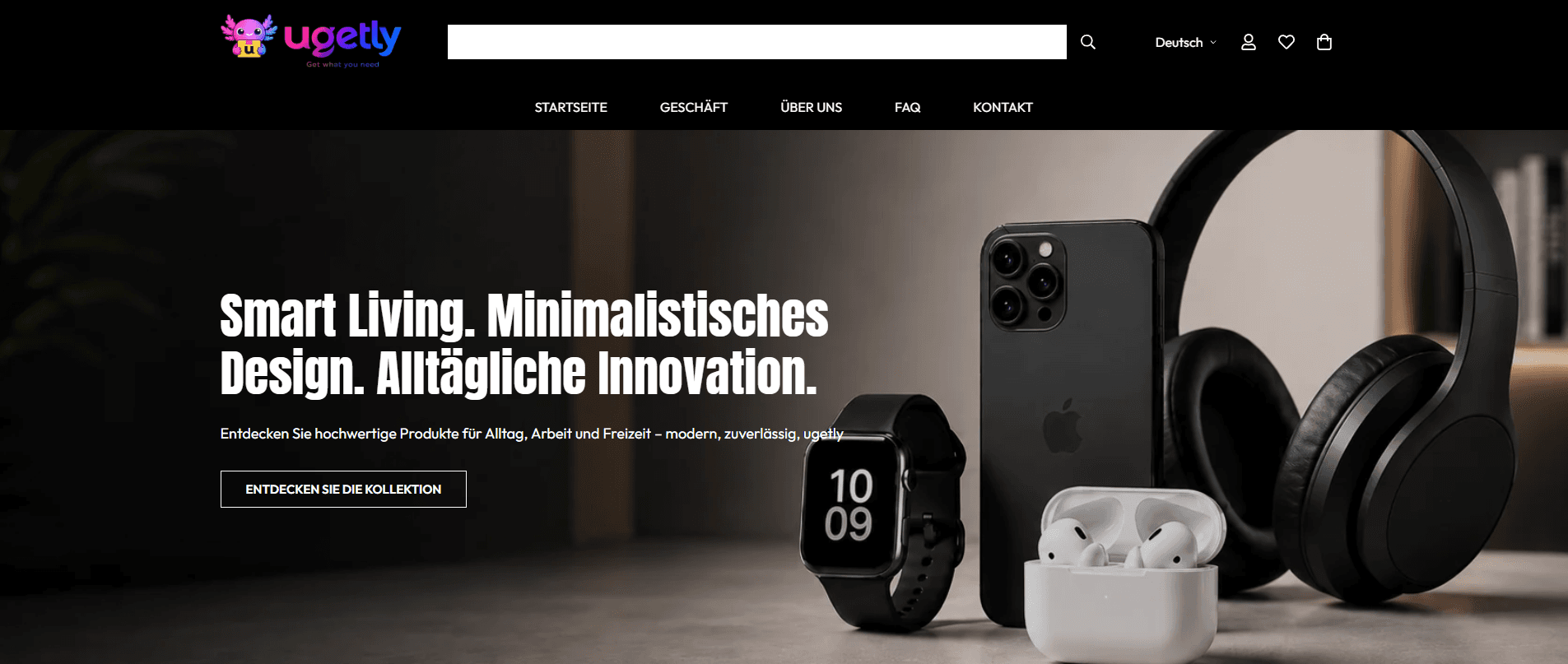 Ugetly - Tech, Apparel & Lifestyle Shopify Store