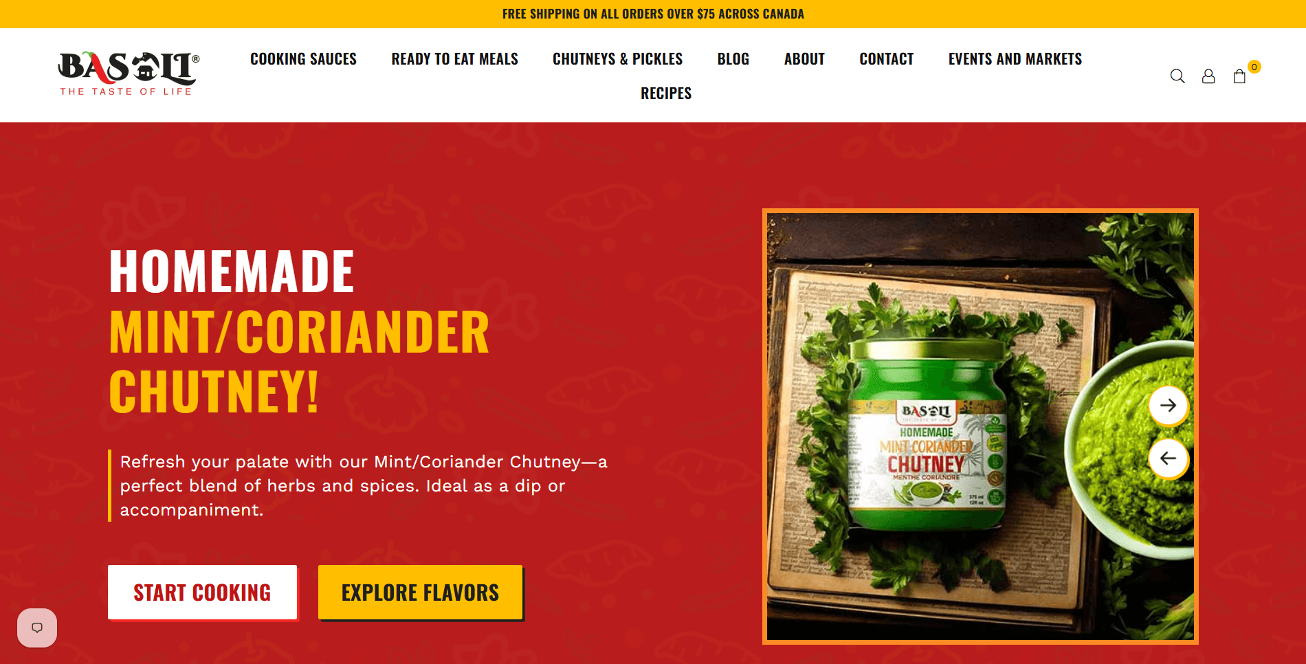 Basoli Sauces - Premium Shopify Food Store