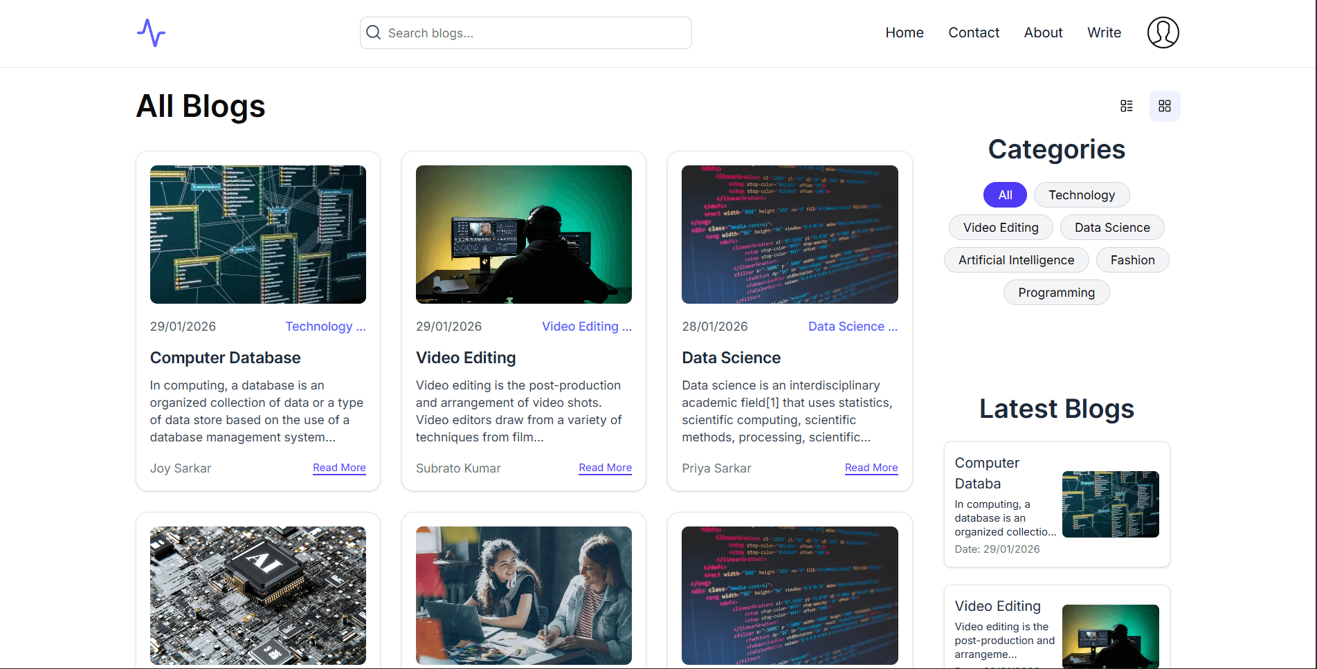 Blog Application