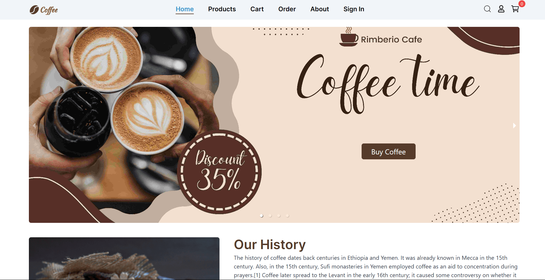 Coffee Shop App