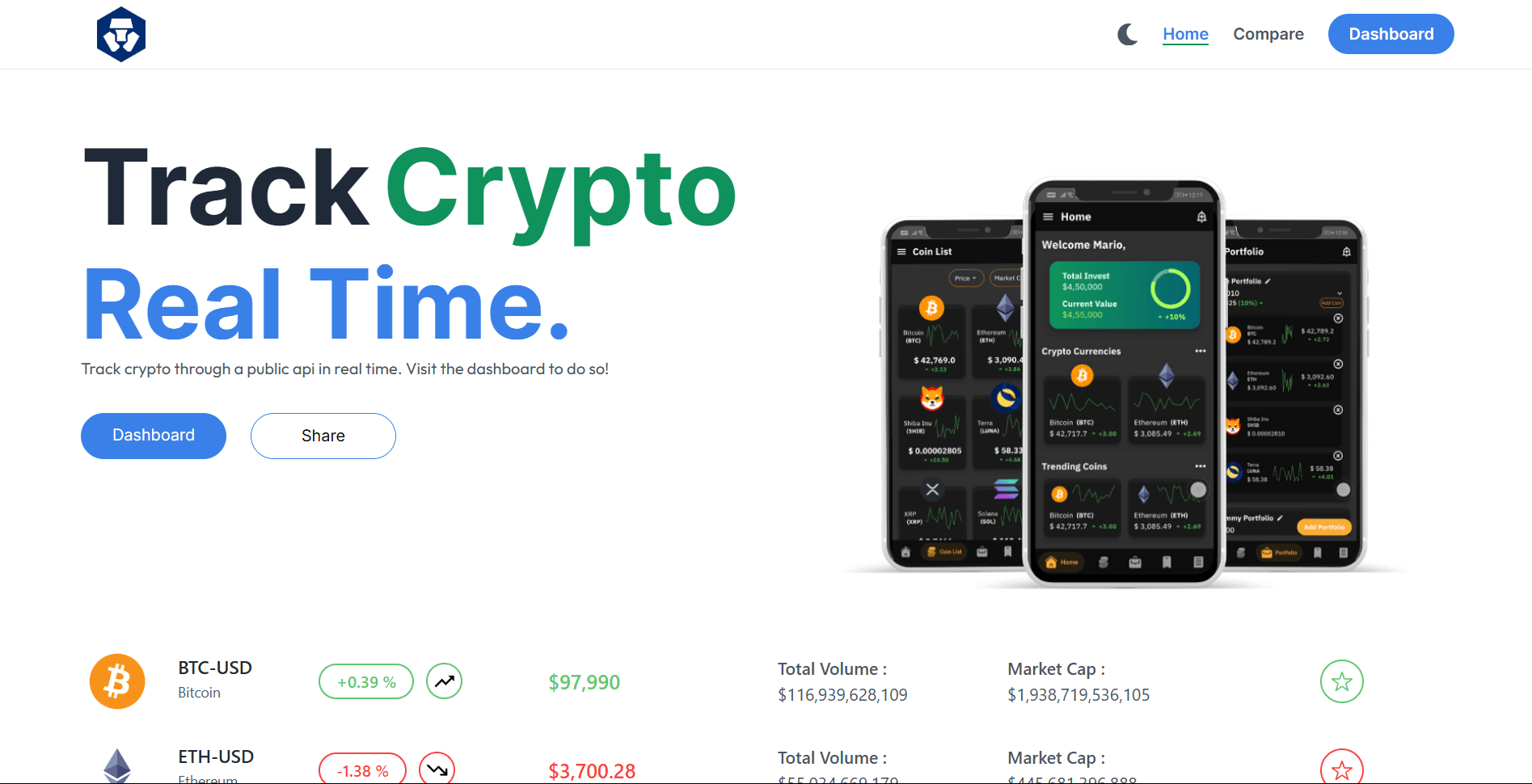 CryptoTracker App