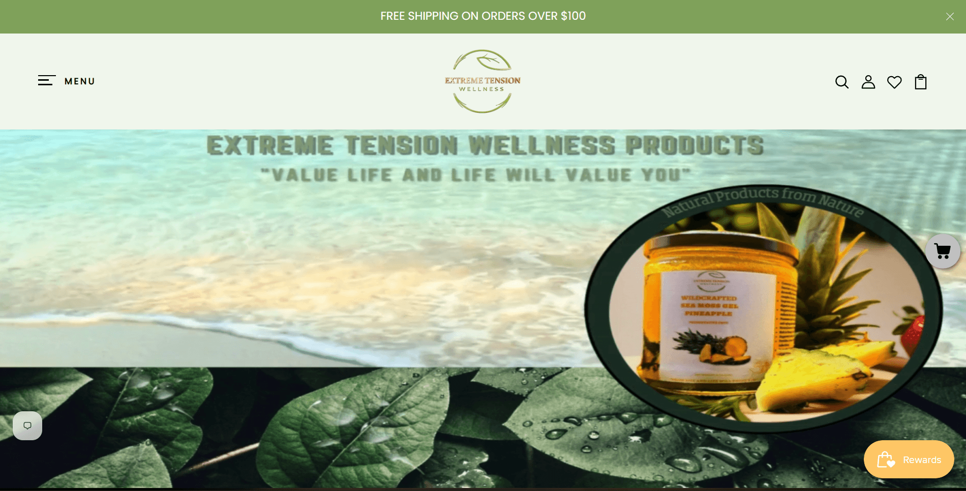 Extreme Tension Wellness - Natural Wellness & Sea Moss Shopify Store