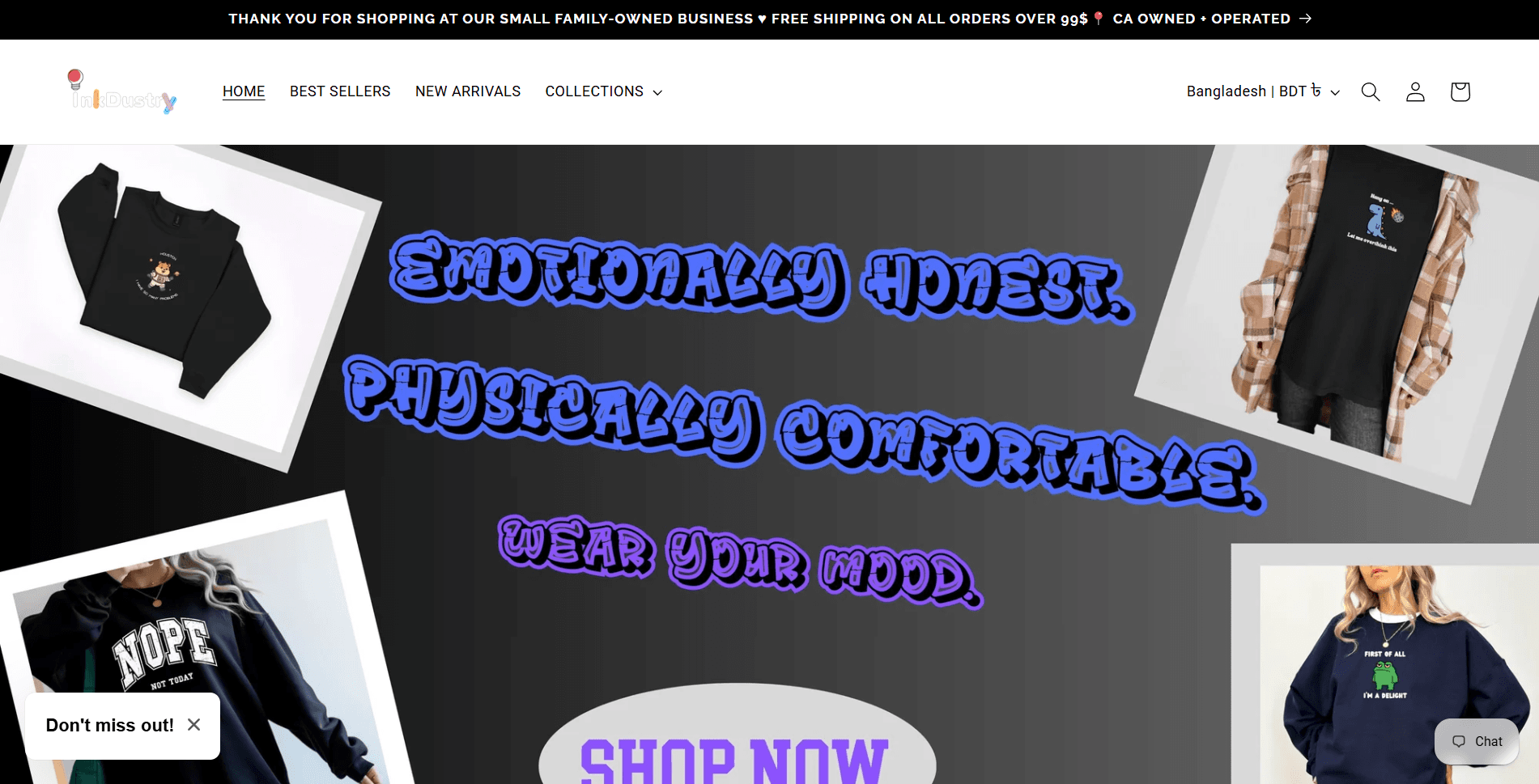 Inkdustry - Graphic Apparel & Streetwear Shopify Store