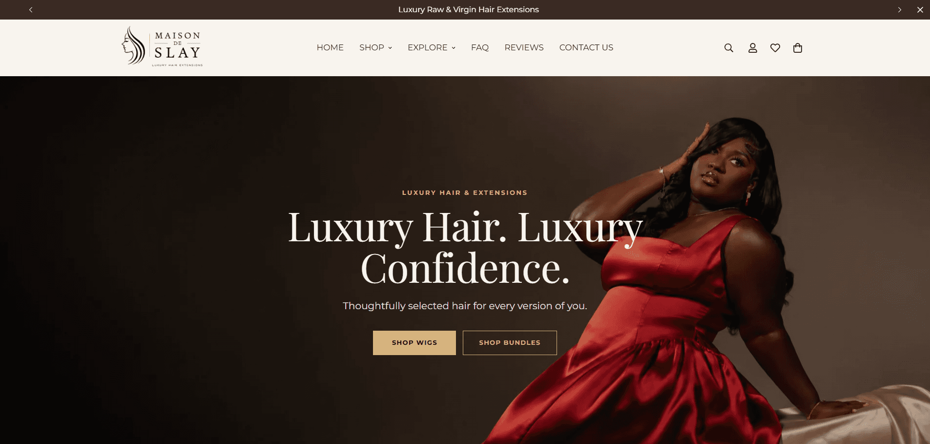 Maison De Slay - Luxury Hair Extensions Shopify Store