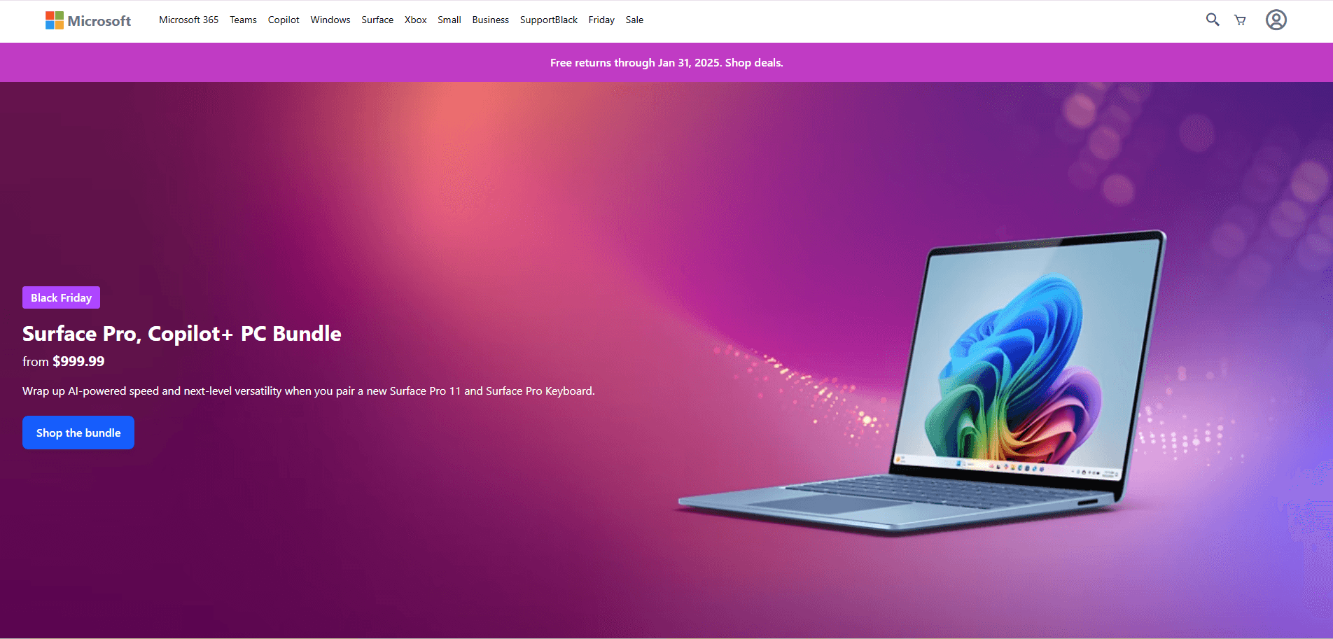 Microsoft Homepage Clone