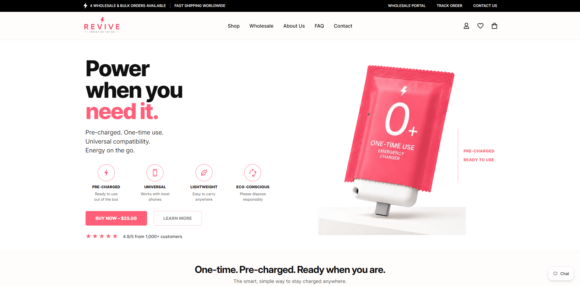 REVIVE Energy - Premium Shopify E-commerce Store