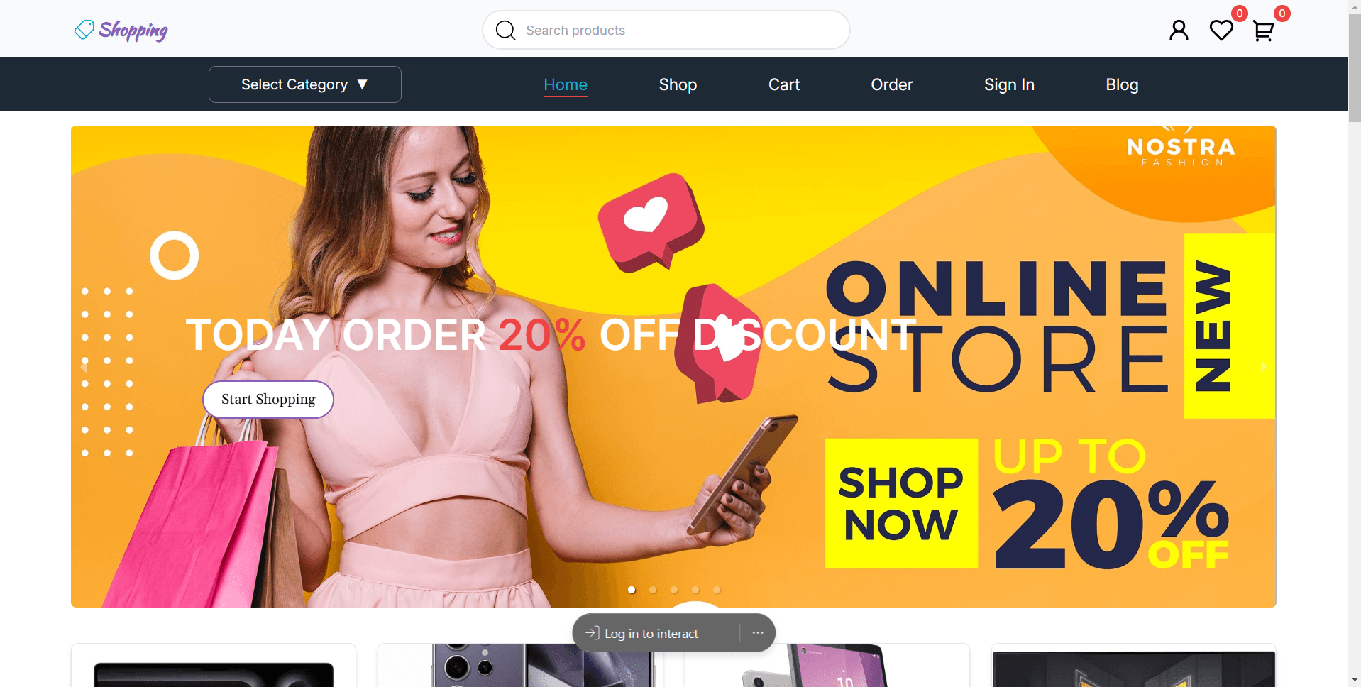 Shopping E-commerce App
