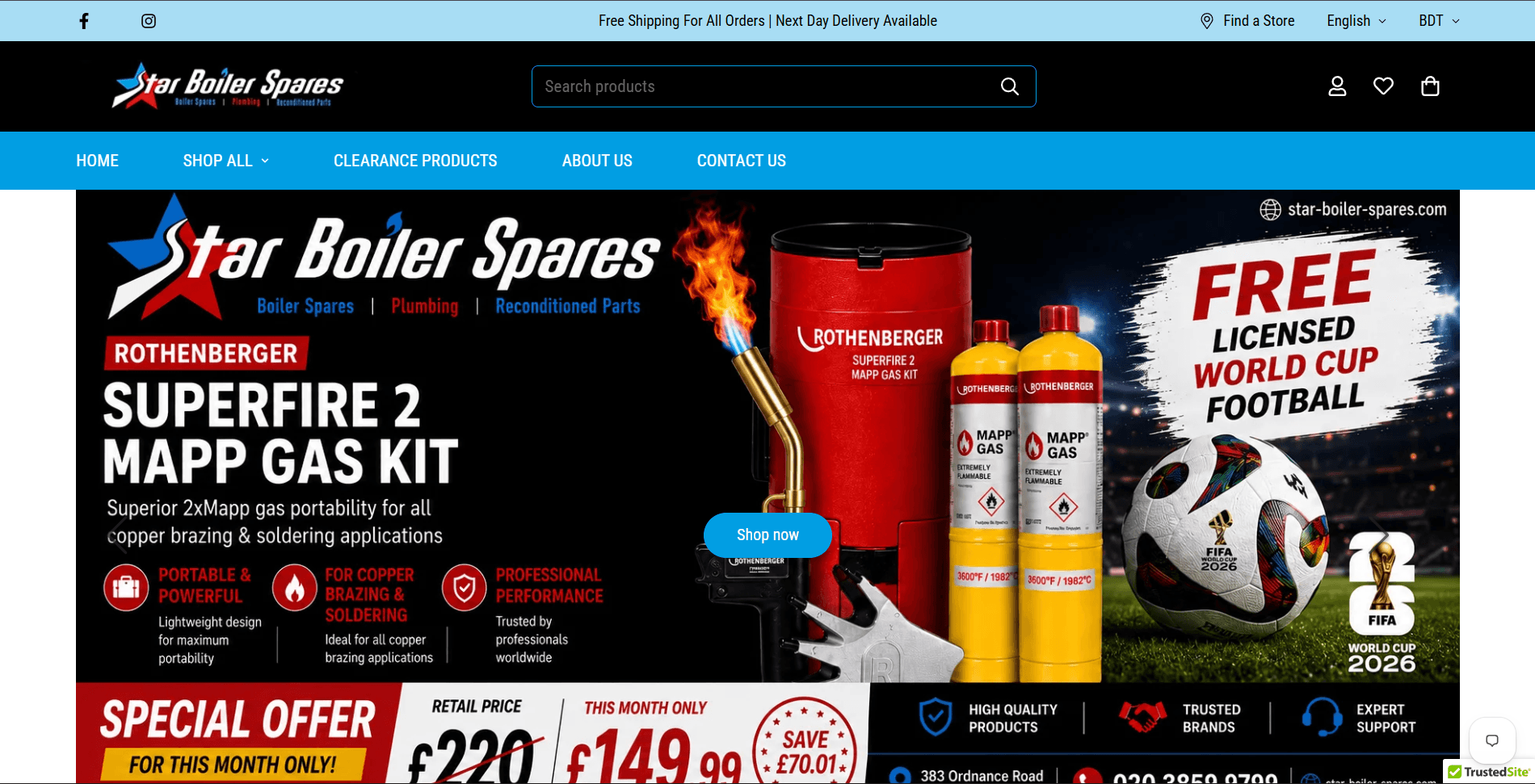 Star Boiler Spares - Boiler Parts & Components Shopify Store