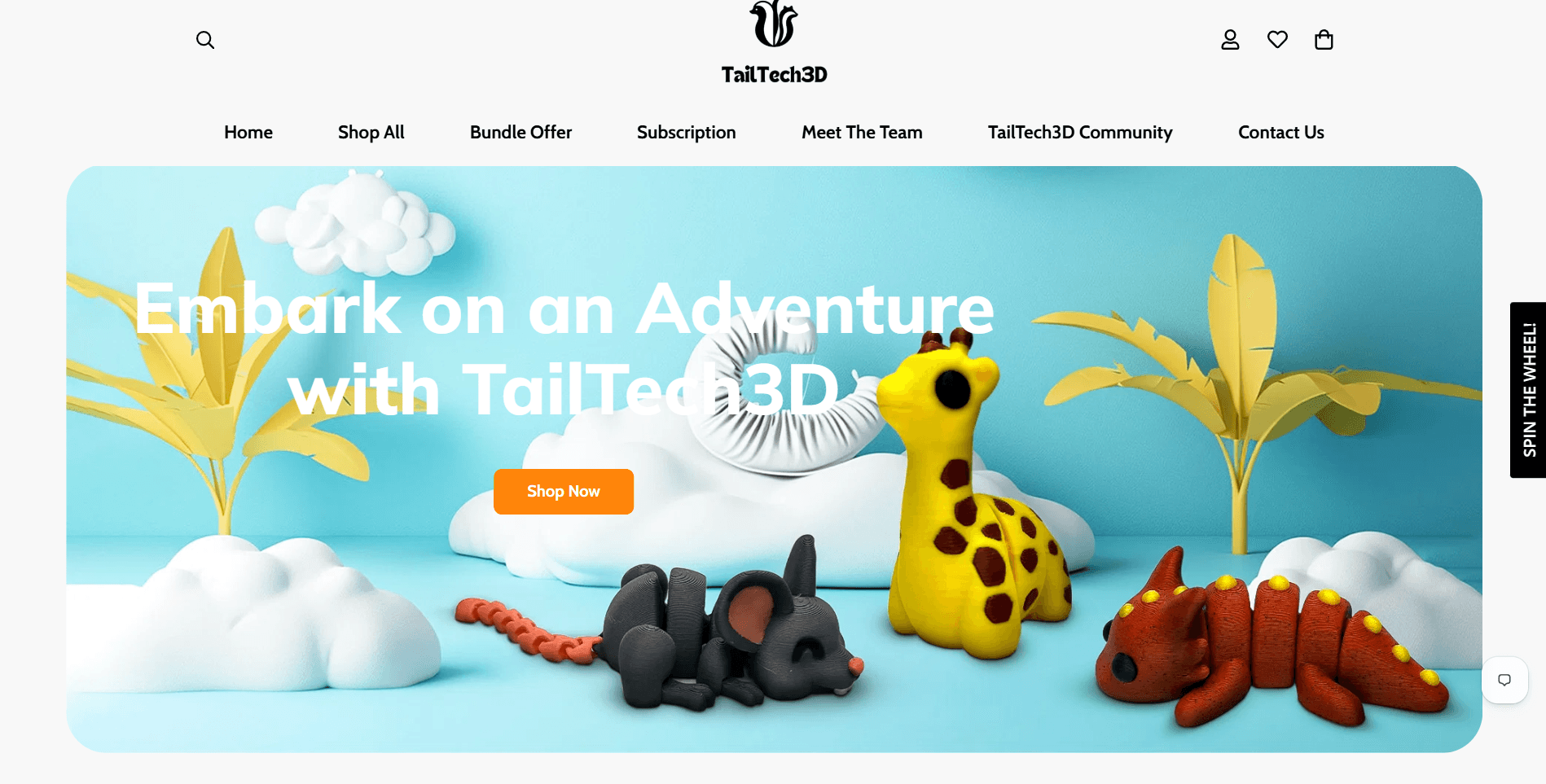 TailTech3D - Articulated 3D-Printed Toys Shopify Store