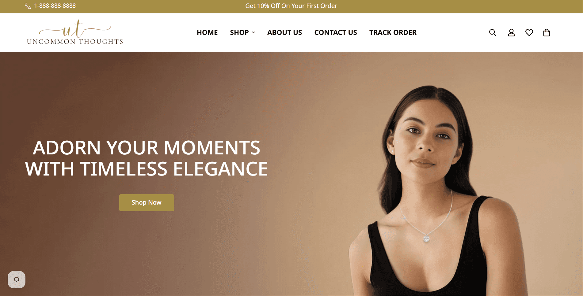 Uncommon Thoughts - Personalized Jewelry Shopify Store