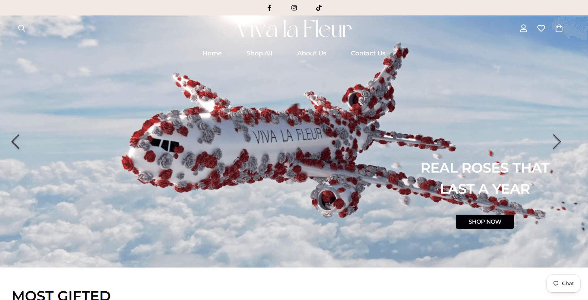 Viva la Fleur - Luxury Preserved Rose Shopify Store