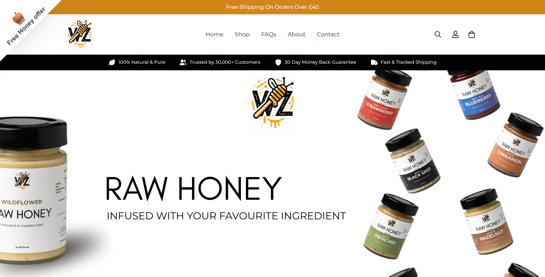 WZ Foods - Premium Shopify Honey Store