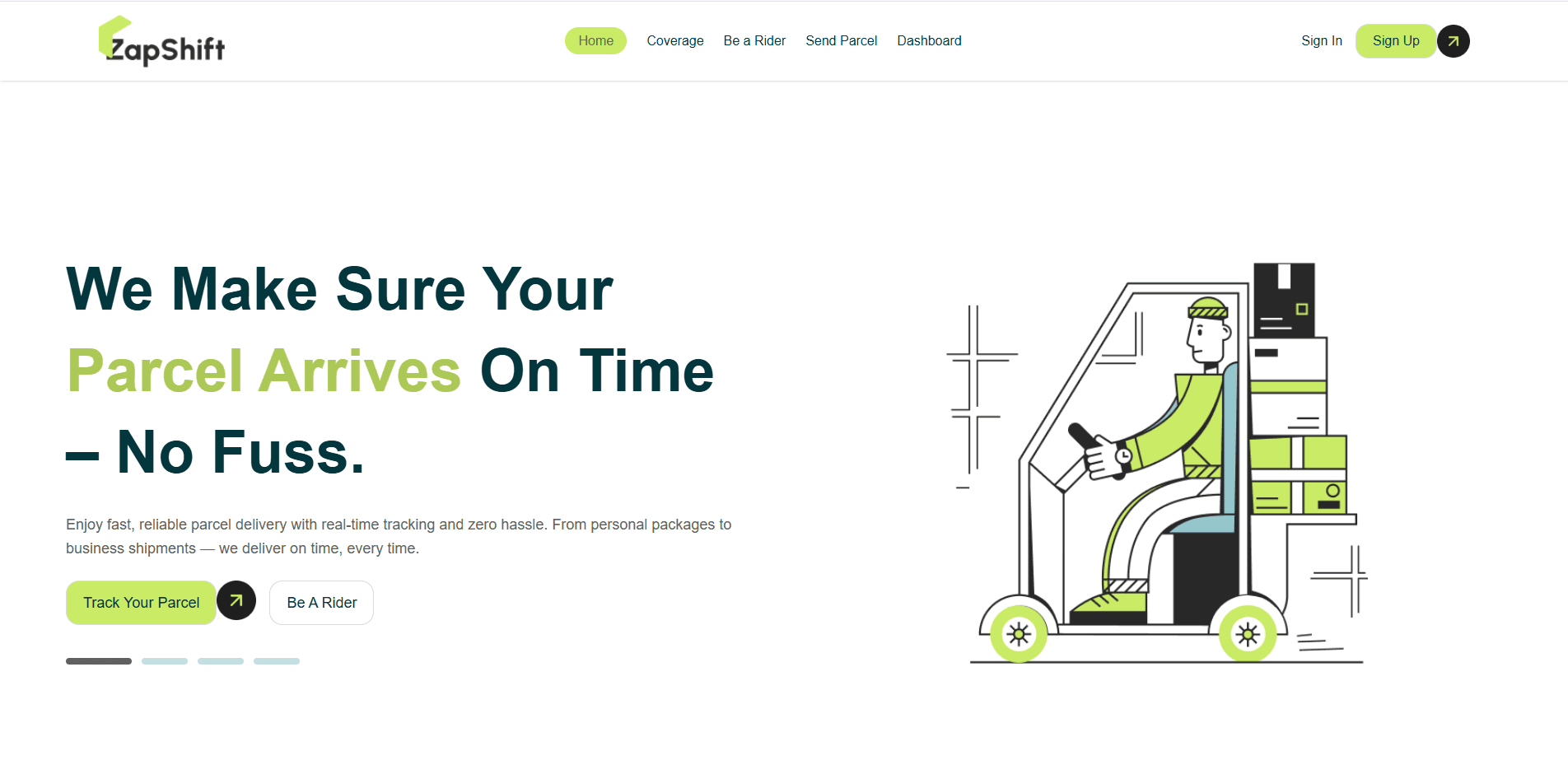 Zap Shift - Parcel Delivery & Logistics Platform